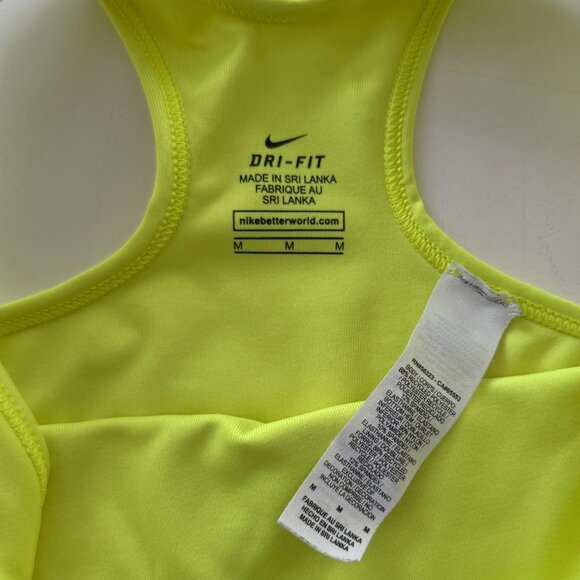 NIKE - Pro Sports Bra - M - Volt Classic Swoosh Dri-Fit - Picture 4 of 4